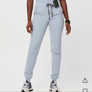 FIGS dusty blue scrub set